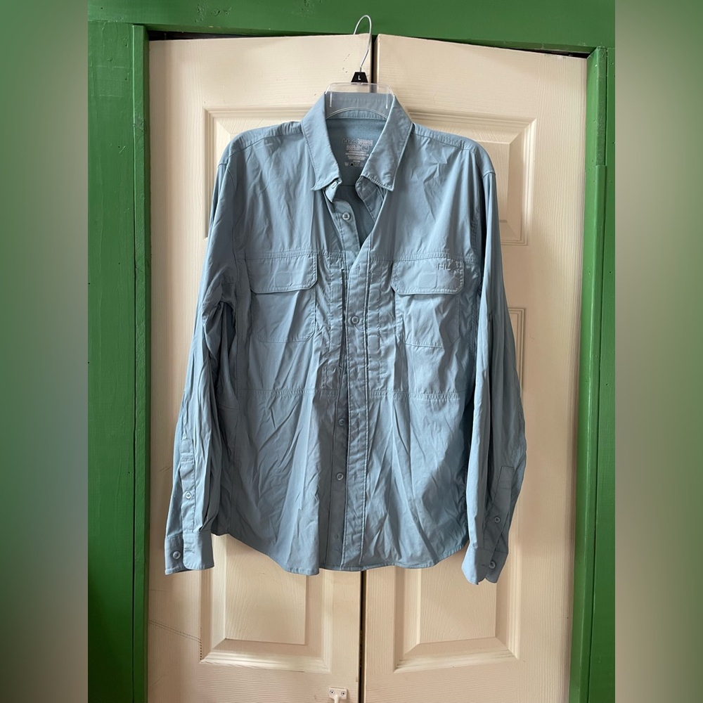 Huk Light Blue Performance Shirt